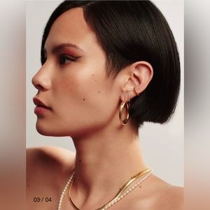 (New) Missoma Lucy Williams Entwine Hoop Earrings